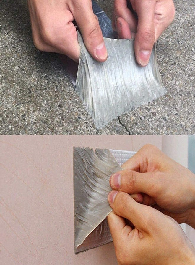 olpad Aluminum Foil Adhesive Tape Waterproof Duct Tape Super Repair Crack Thicken Butyl Waterproof Tape Home Renovation Tools (10CM x 5 Meter) - Image 5